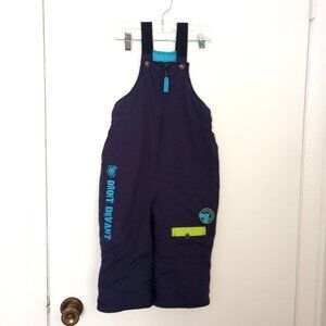 Souris Mini Boys Navy Snow Overalls